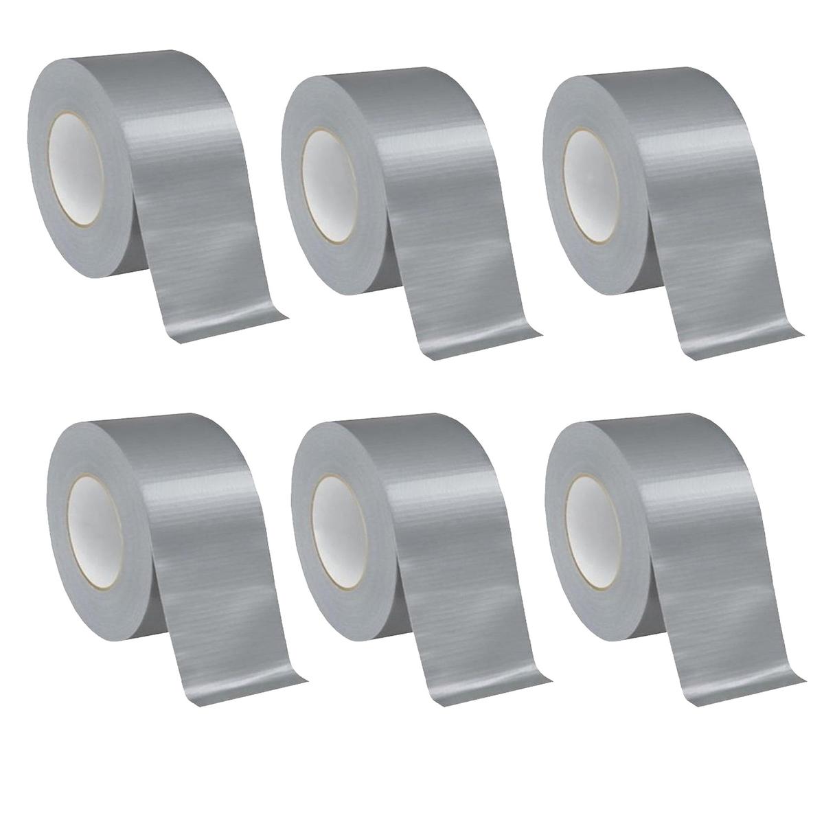 Foto 1 | Cinta Adhesiva Resistente Gris Ventdepot Mxgtp-003 6   Piezas Plata