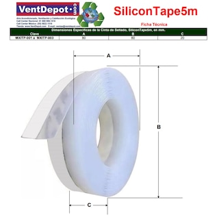 Foto 5 | Tira Selladora Aislante Ventdepot Mxitp-003 10 Piezas Transparente