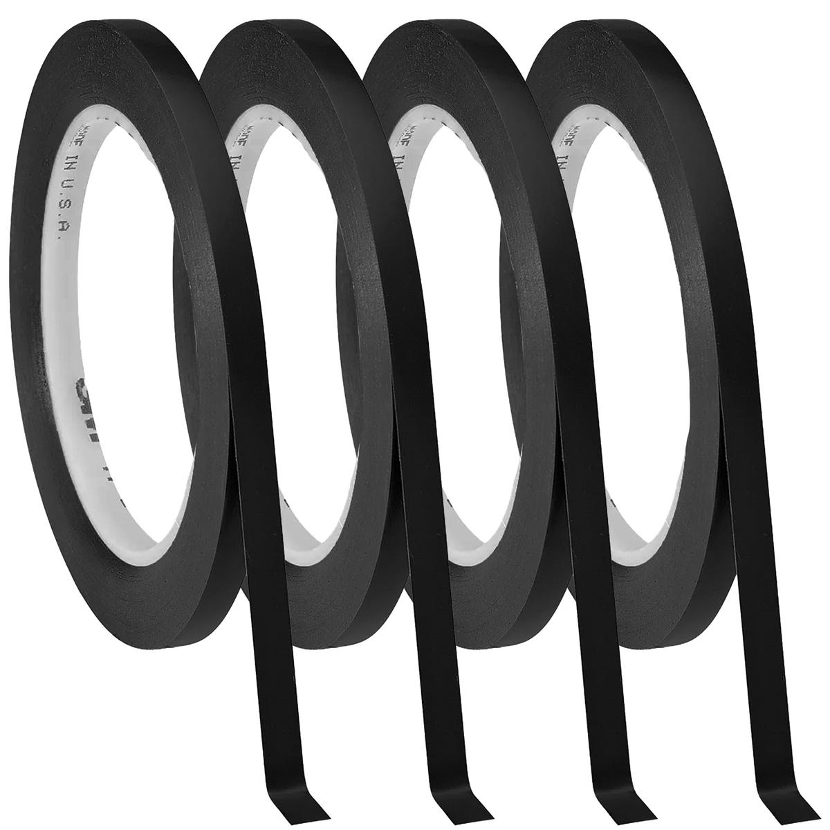 Foto 3 pulgar | Cinta De Vinil Negra 3mm Uso Ventdepot Mxvtk-004 4  Piezas Negro