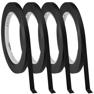 Foto 2 | Cinta De Vinil Negra 3mm Uso Ventdepot Mxvtk-004 4 Piezas Negro