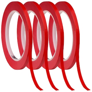 Foto 1 | Cinta Vinil 3mm Roja Fuerte Ventdepot Mxvtj-004 4 Piezas Rojo