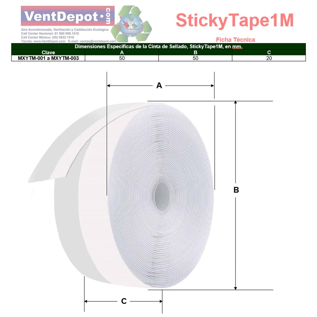 Foto 6 pulgar | Tira De Sellado De Silicón Ventdepot Mxytm-001 1  Pieza Blanco