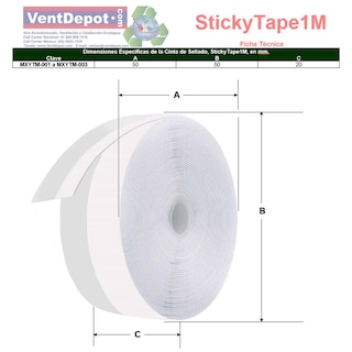 Foto 5 | Tira De Sellado De Silicón Ventdepot Mxytm-001 1 Pieza Blanco