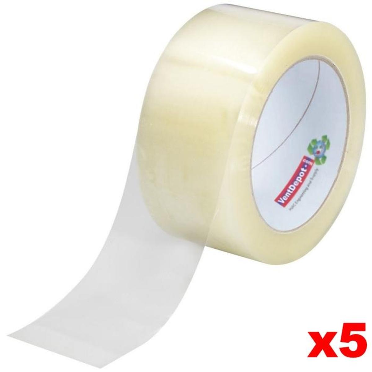 Foto 2 | Cinta Adhesiva Ventdepot Mxcpe-008 5 Piezas Transparente