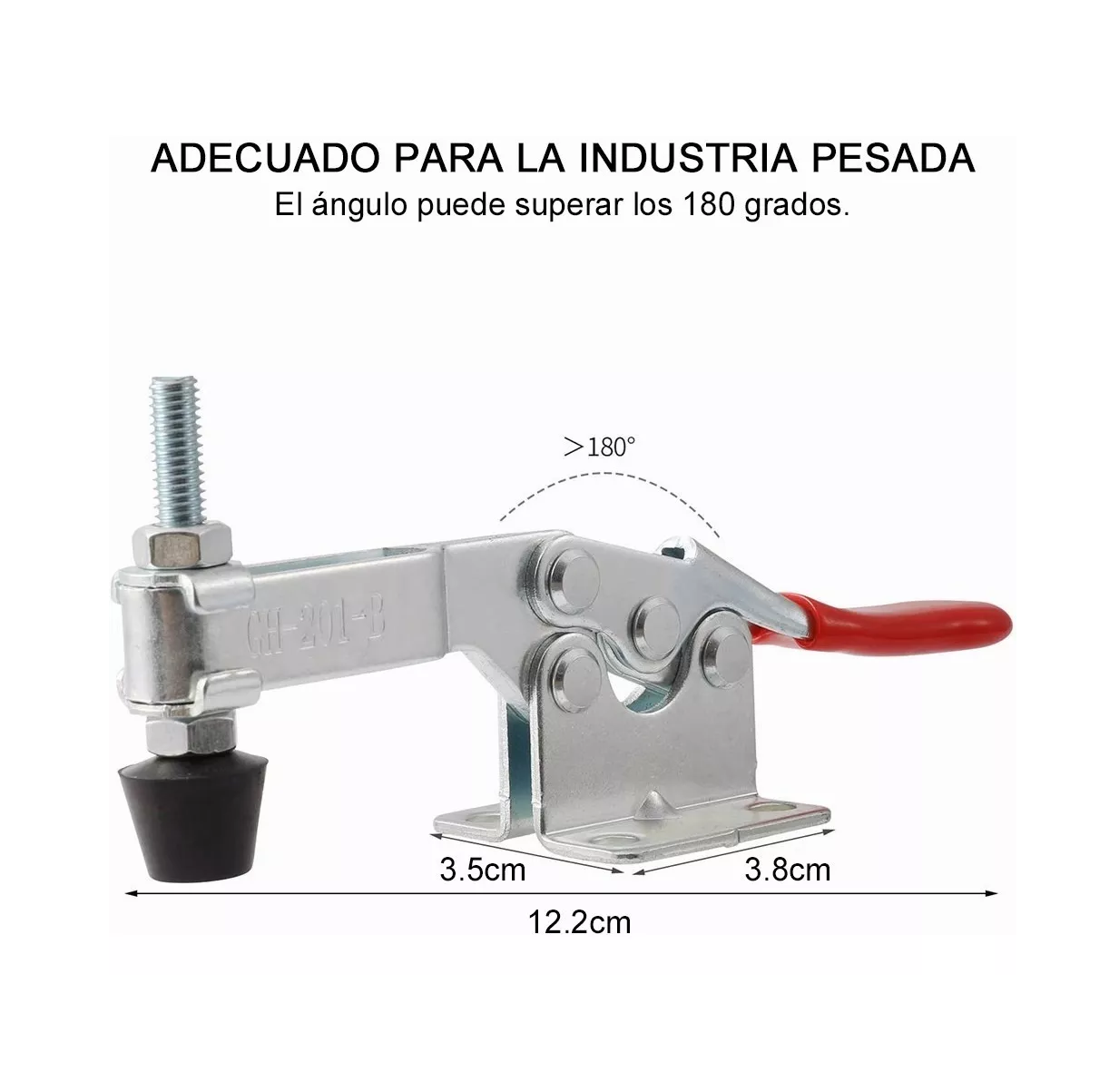 Foto 4 pulgar | Palanca de Sujeción 90 Kg Uso Rudo Lab.G Gh-201b Plateada