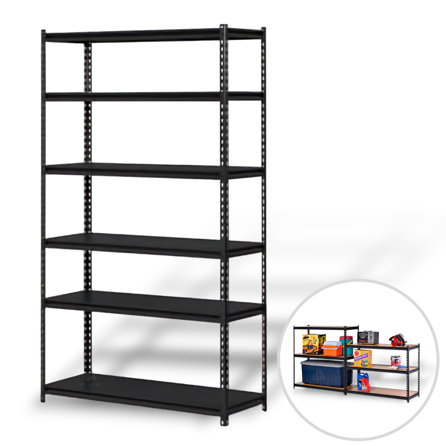 Foto 3 pulgar | Anaquel Rack Industrial JustClick MX Negro