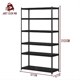 Foto 3 | Anaquel Rack Industrial JustClick MX Negro