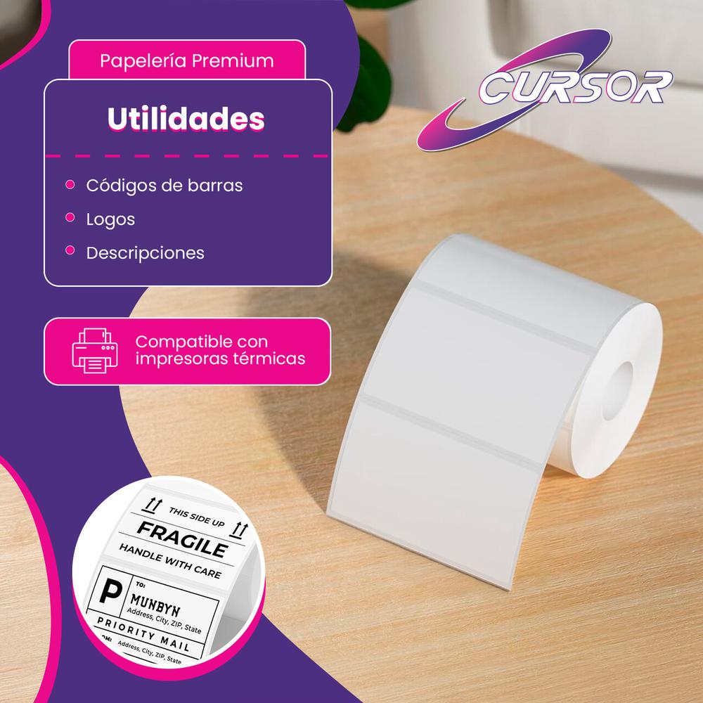 Foto 5 pulgar | Rollo Etiquetas  Adhesivas con Cursor Pedidos Paquetería