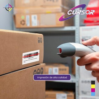 Foto 7 | Rollo Etiquetas Adhesivas con Cursor Pedidos Paquetería