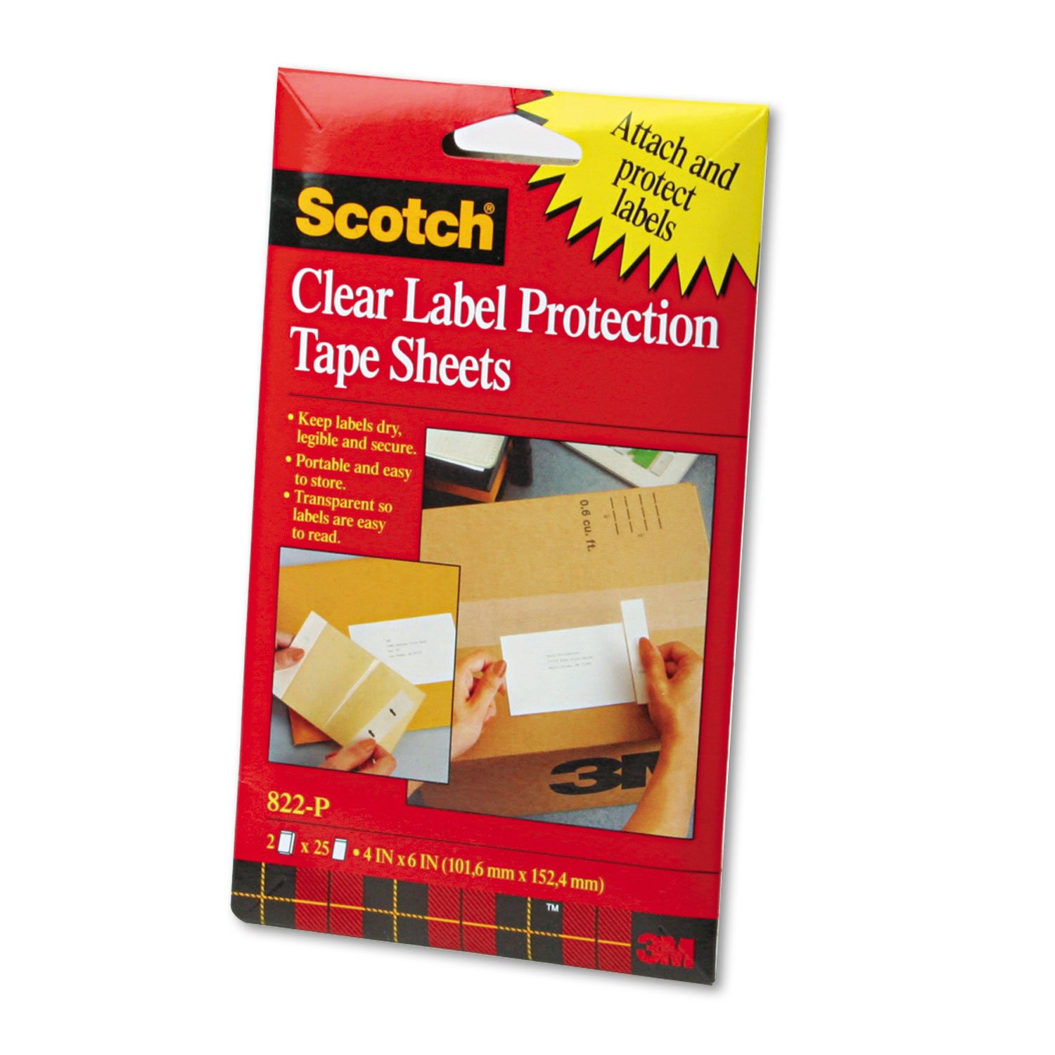 Foto 1 | Láminas De Cinta De Protección De Etiquetas 3m Scotchpad Mmm822p - Venta Internacional.