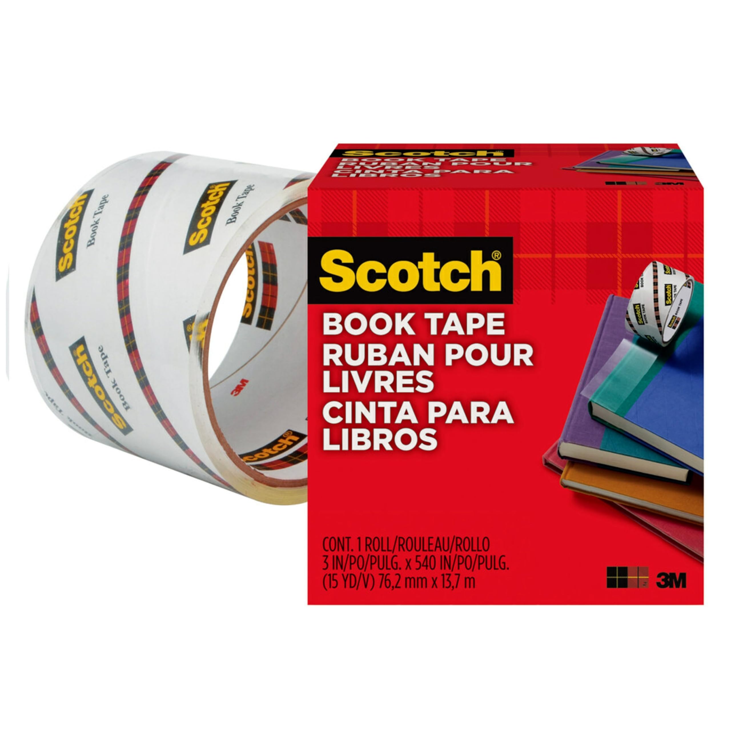Foto 5 pulgar | Cinta Adhesiva Scotch Book De 3 X 540 Pulgadas Para Reparar Refuerzos - Venta Internacional.