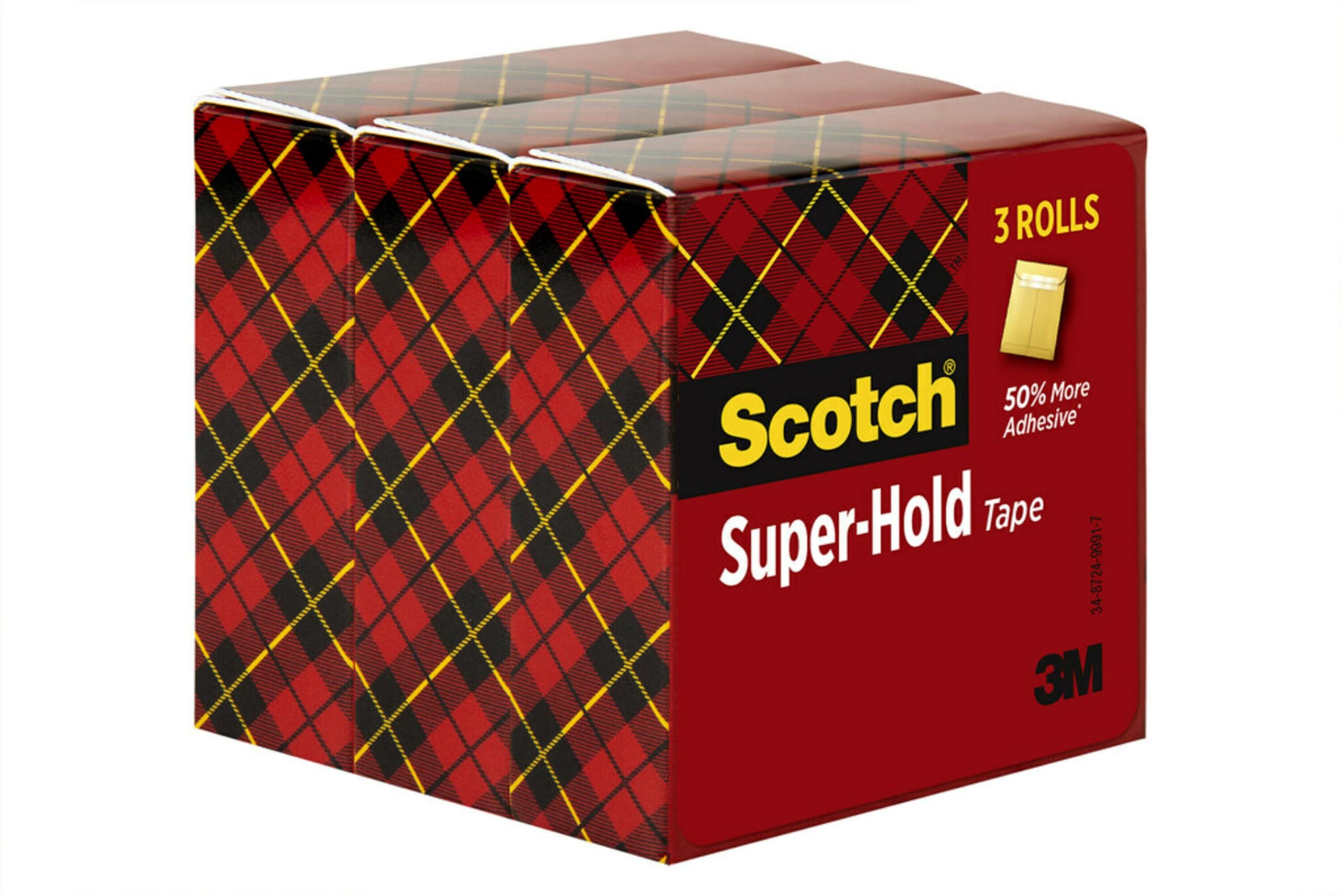 Foto 5 | Cinta Adhesiva Super-hold, 3 Rollos De 3/4 X 1000 Pulgadas, Transparente - Venta Internacional.