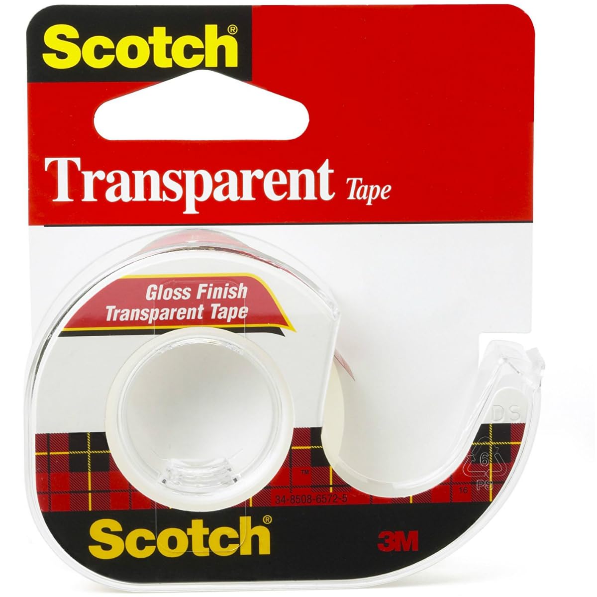 Foto 2 pulgar | Cinta Adhesiva Transparente Scotch 174 Con Dispensador De Plástico De 12 Mm X 1000 Cm - Venta Internacional.