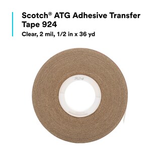 Foto 7 | Cinta Adhesiva De Transferencia 3m Scotch Atg 924 Transparente, Paquete De 12 - Venta Internacional.