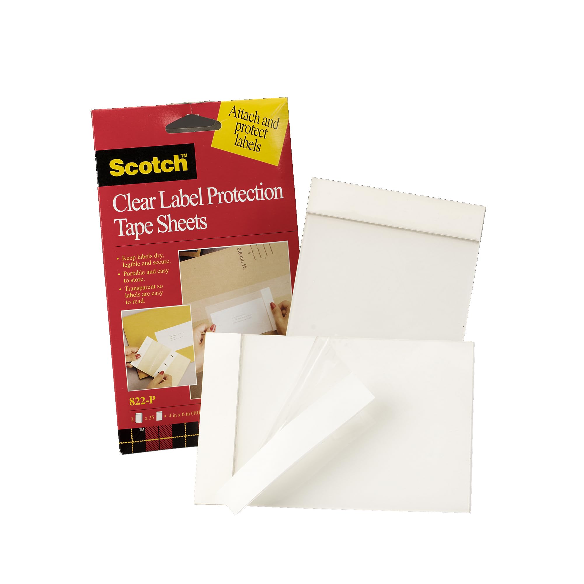 Foto 1 | Láminas Adhesivas Protectoras De Etiquetas 3m Scotch 4x6 (822p), 25 Hojas - Venta Internacional.