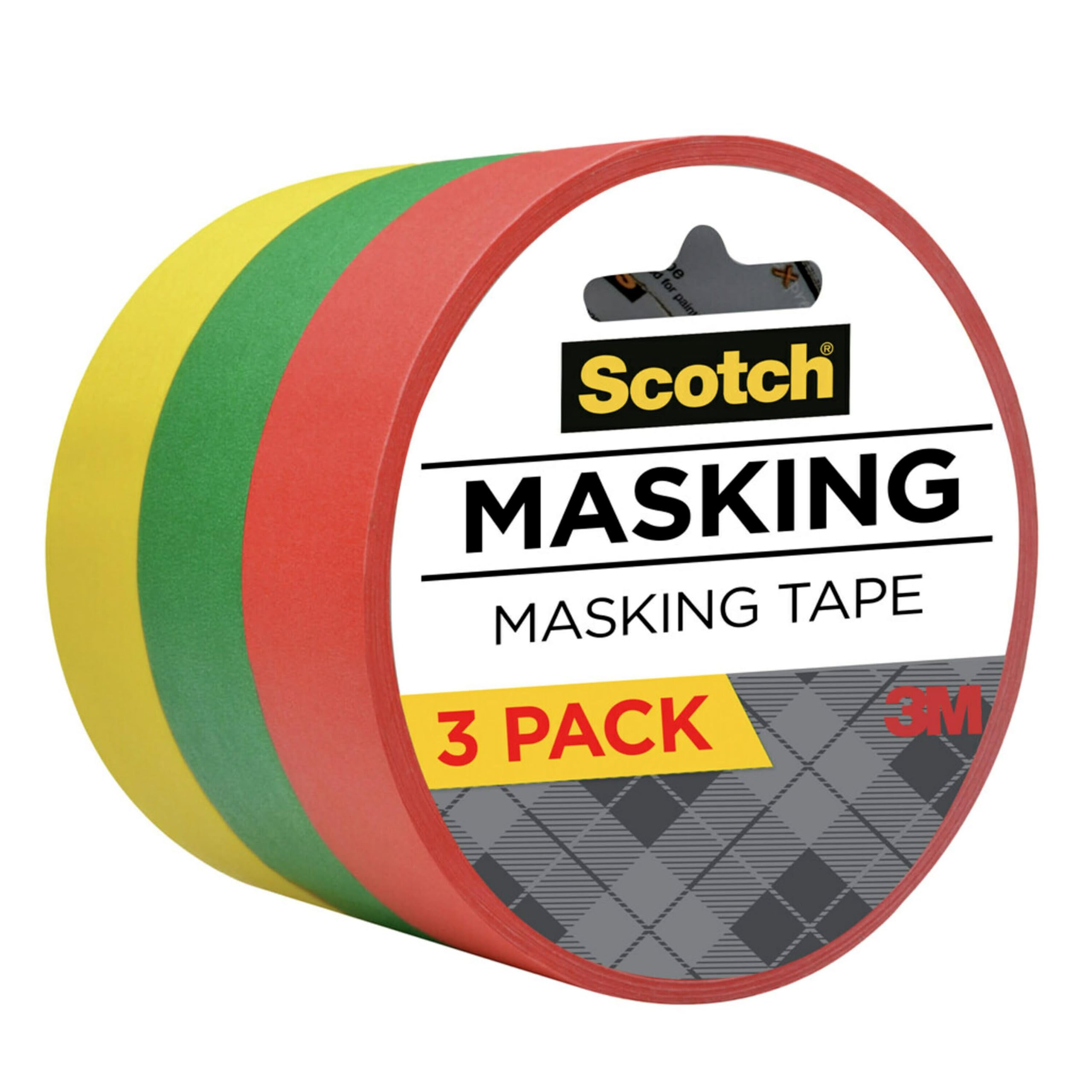 Cinta Adhesiva Scotch Expressions, 9,4 Cm X 18,29 M, 3 Rollos - Venta Internacional.