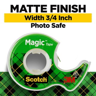 Foto 2 | Cinta Adhesiva Scotch Magic Invisible De 19 Mm X 16,5 M Con Dispensador, 6 Rollos - Venta Internacional.
