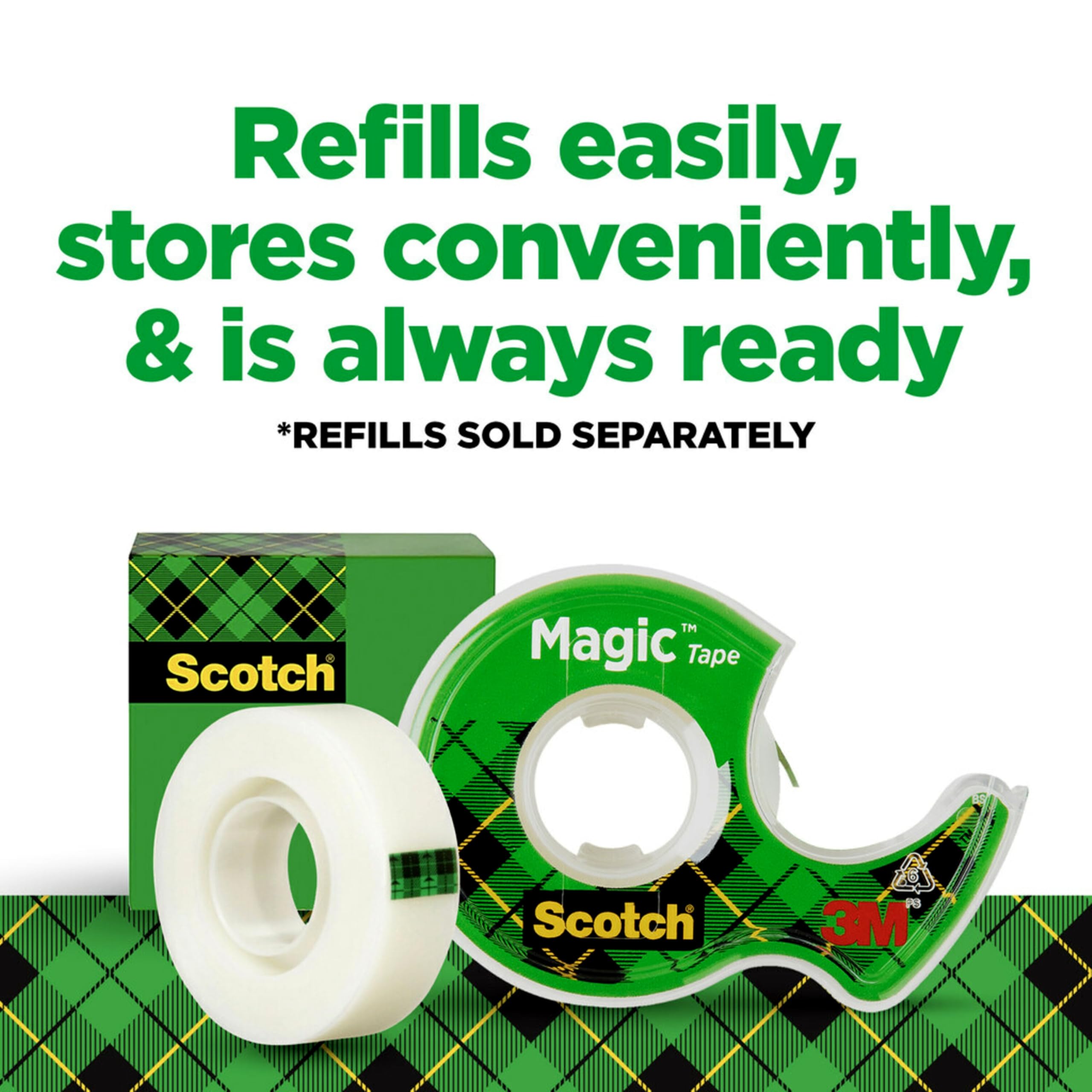 Foto 8 pulgar | Cinta Adhesiva Scotch Magic Invisible De 19 Mm X 16,5 M Con Dispensador, 6 Rollos - Venta Internacional.