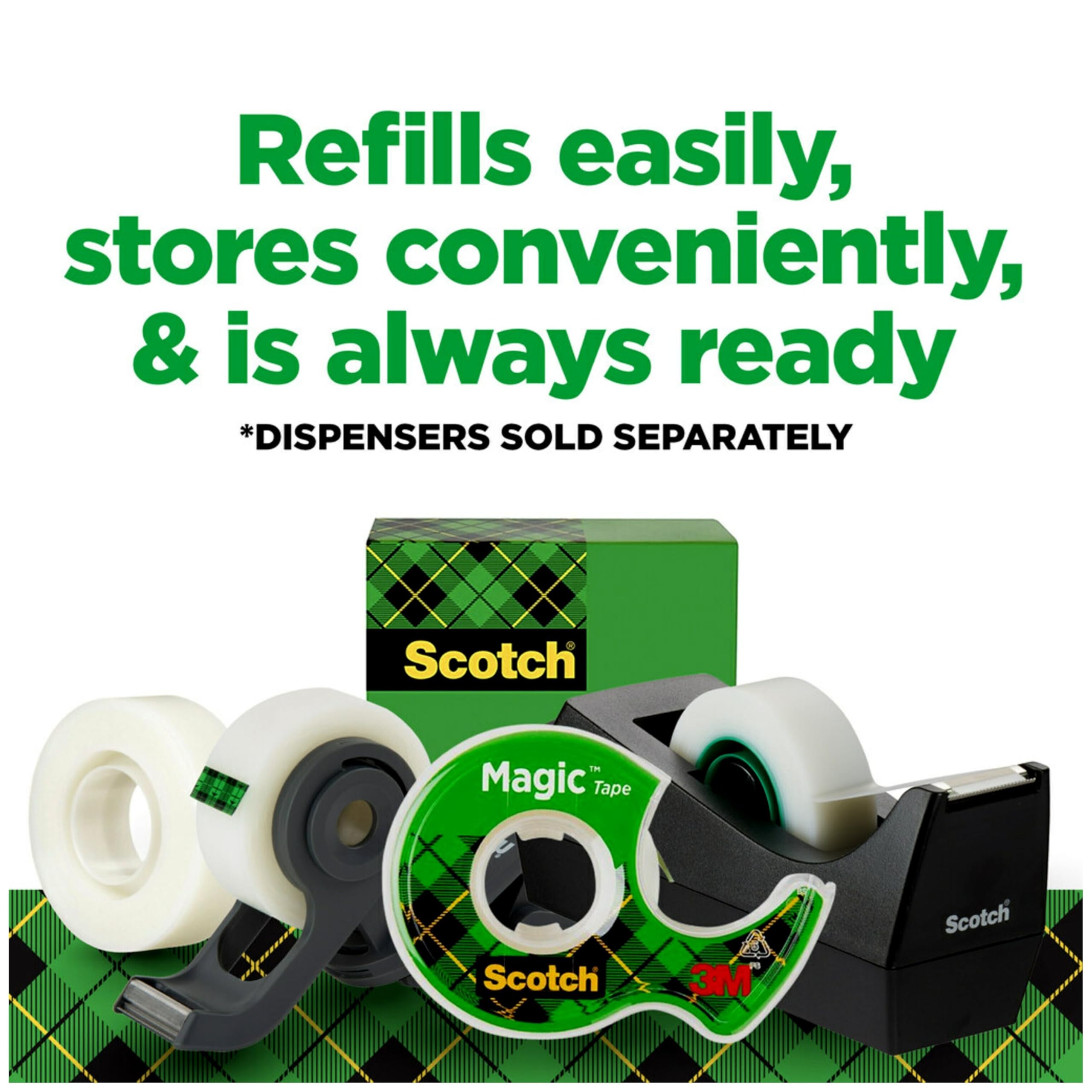 Foto 7 | 12 Rollos De Cinta Adhesiva Scotch Magic Invisible, 19 Mm X 25 M - Venta Internacional.
