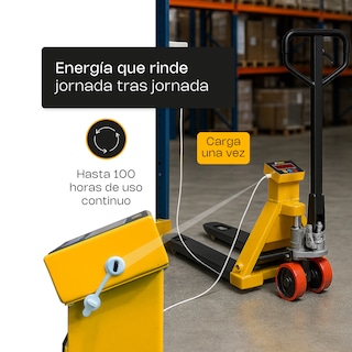 Foto 8 | Patín Hidráulico Con Báscula Integrada Rhino, 2t, Control Remoto, Bapat-2t