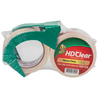 Foto 1 | Cinta De Embalaje Duck Hd Transparente De Alta Resistencia Con Dispensador, 2 Rollos - Venta Internacional.
