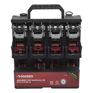 Foto 4 | Amarres Tipo Matraca De 360 X 2.5 Cm 4 Piezas Husky