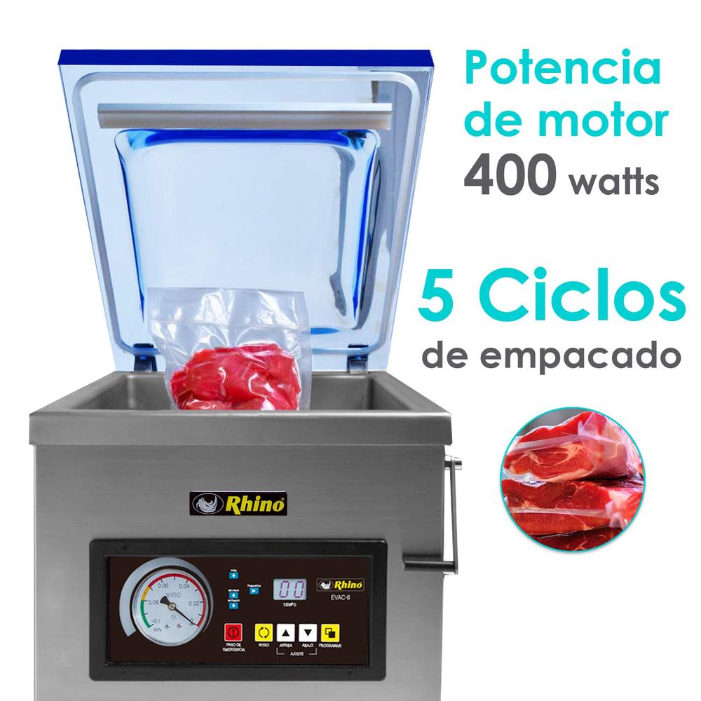 Foto 7 pulgar | Empacadora al Vacio Rhino EVAC-8 27cm Acero