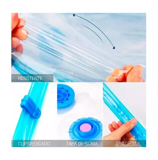 Foto 4 | Bolsas de Almacenamiento al Vacío Belug color Azul 18 Piezas + Bomba Azul