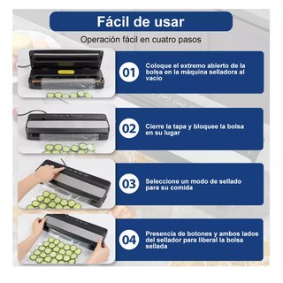 Foto 2 | Envasadora Al Vacío 60 Kpa Automática con 30 Bolsas Eo Safe Imports Esi-16710