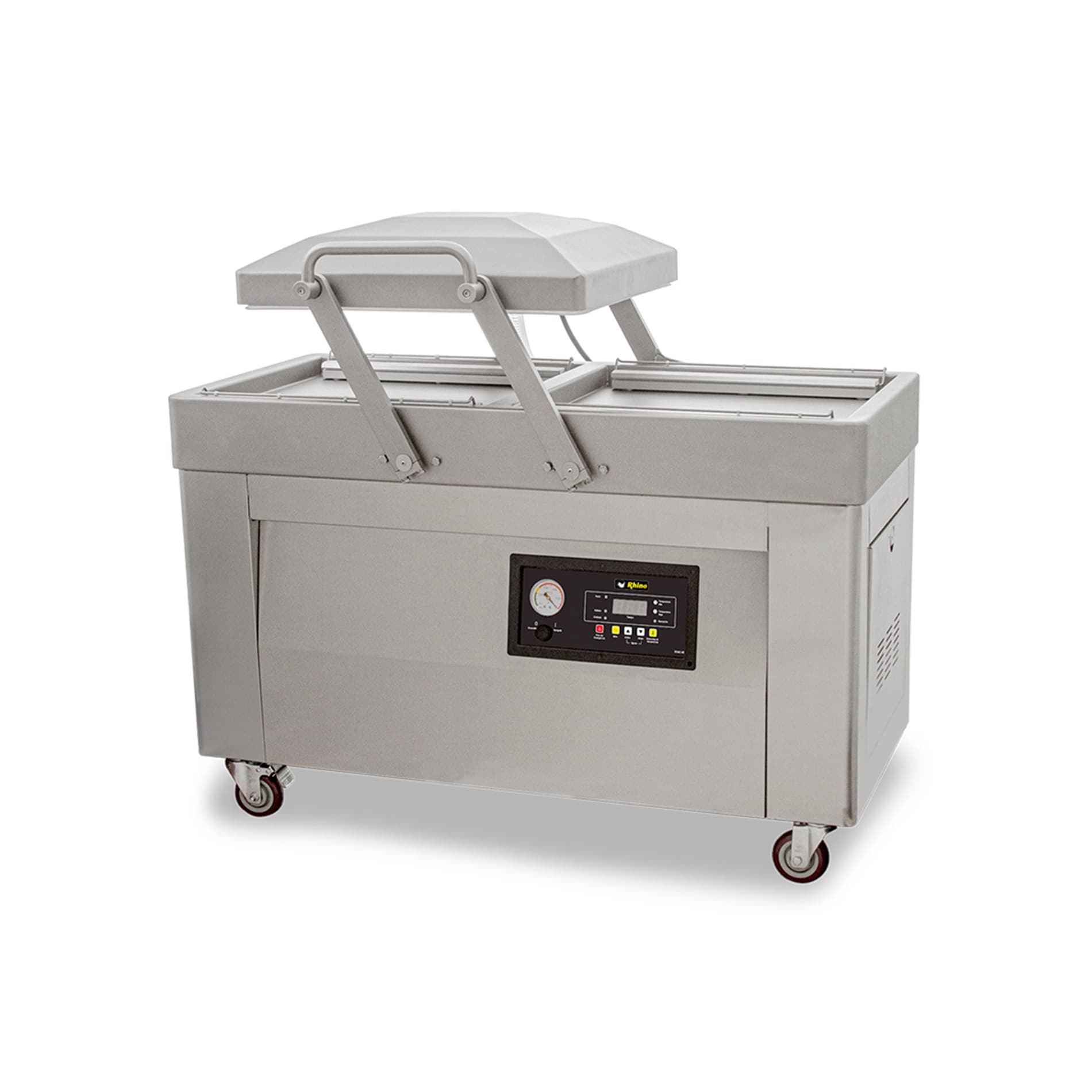 Empacadora Al Vacío Rhino Evac-40 Gris Doble Cámara, 4 Barras 51 Cm, 40 M³/h, Acero Inoxidable, 220 V, 127x66x12 $87,400