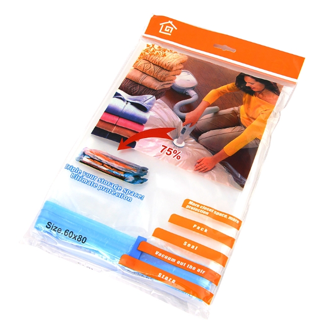 Foto 3 pulgar | Paquete De 5 Bolsas De Almacenamiento Al Vacío Para Ahorrar Espacio, 60 X 80 Cm - Venta Internacional.