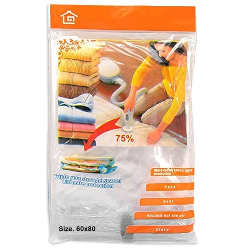 Foto 5 pulgar | Paquete De 5 Bolsas De Almacenamiento Al Vacío Para Ahorrar Espacio, 60 X 80 Cm - Venta Internacional.