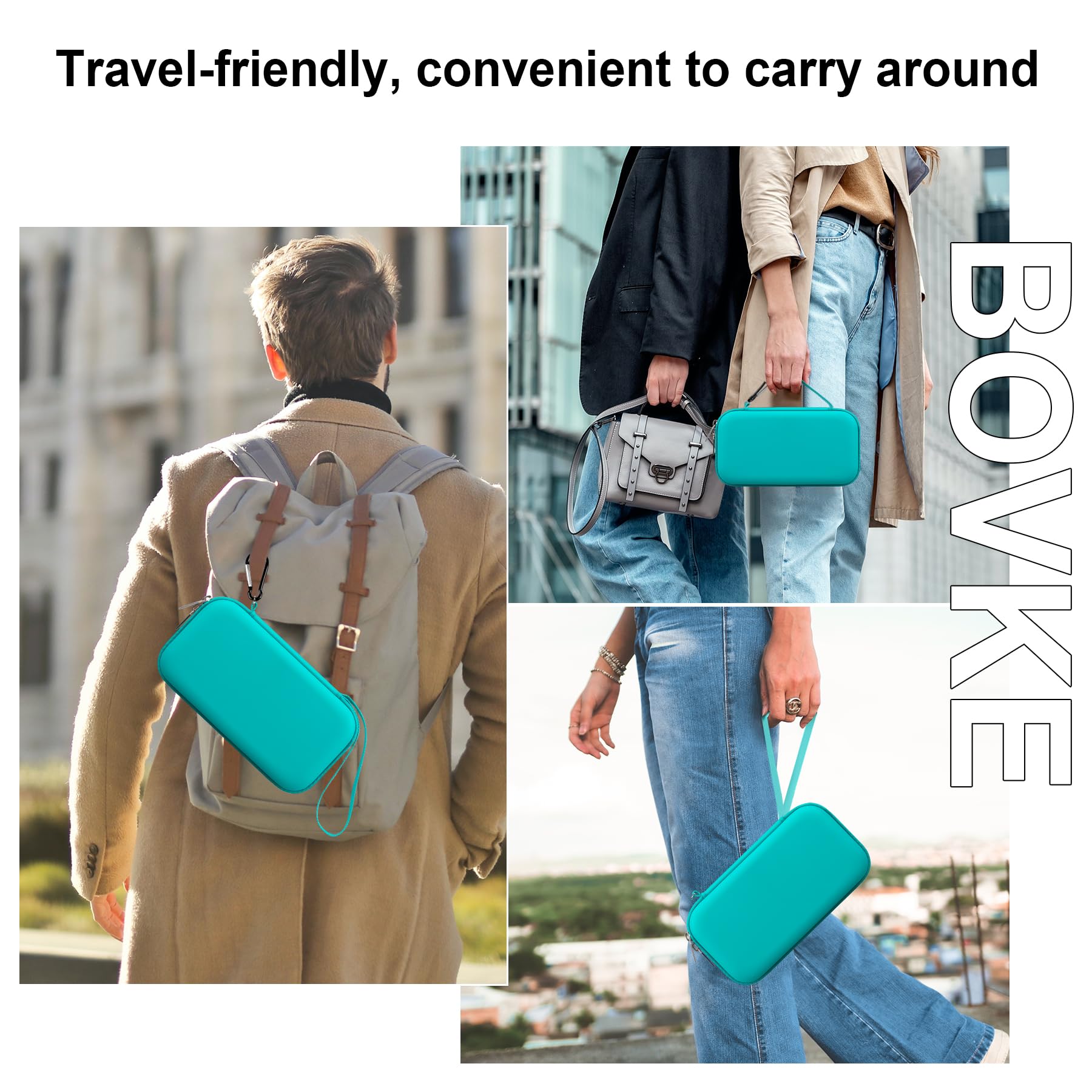 Foto 6 | Maleta De Viaje Bovke Para Inhalador Spacer Para Asma  Color Turquesa - Venta Internacional.