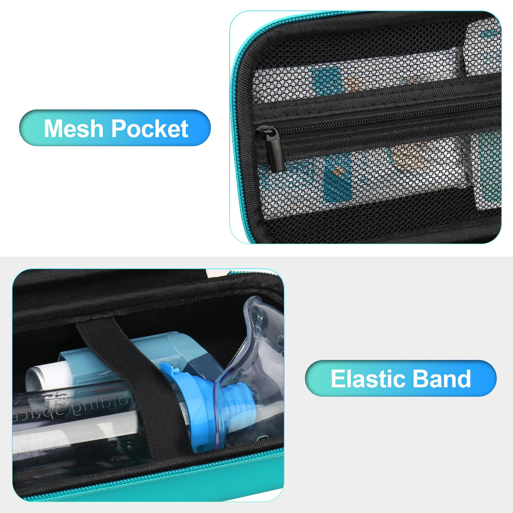 Foto 4 pulgar | Funda De Viaje Bovke Para Inhalador De Asma  Espaciador De Inhalador  Color Verde - Venta Internacional.
