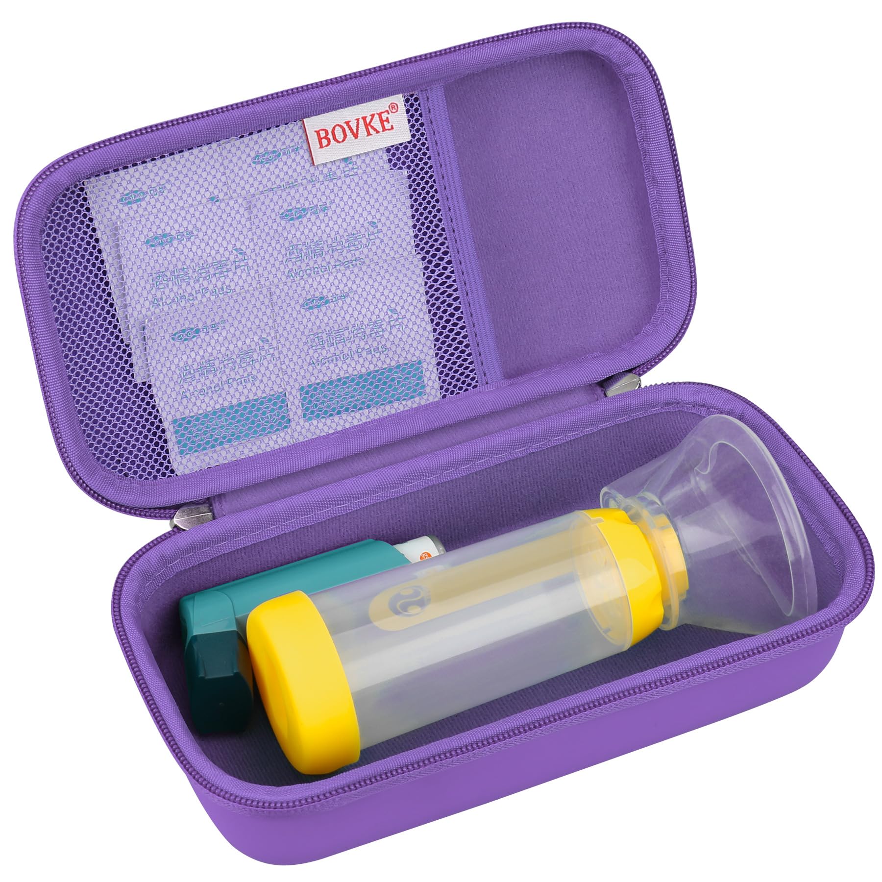 Foto 2 pulgar | Maleta De Viaje Bovke Para Inhalador Spacer Para Asma  Color Morado - Venta Internacional.