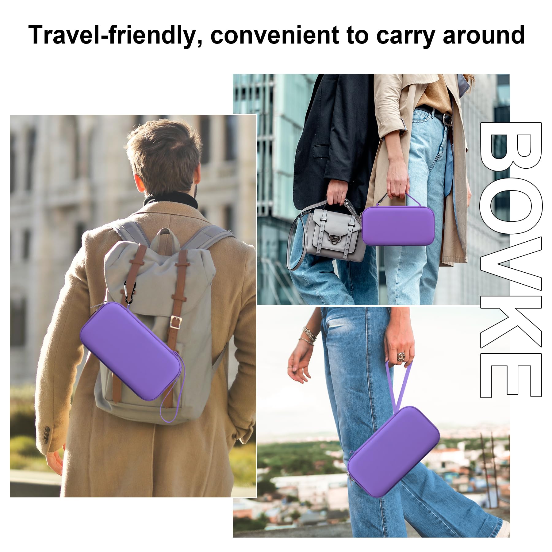 Foto 6 | Maleta De Viaje Bovke Para Inhalador Spacer Para Asma  Color Morado - Venta Internacional.