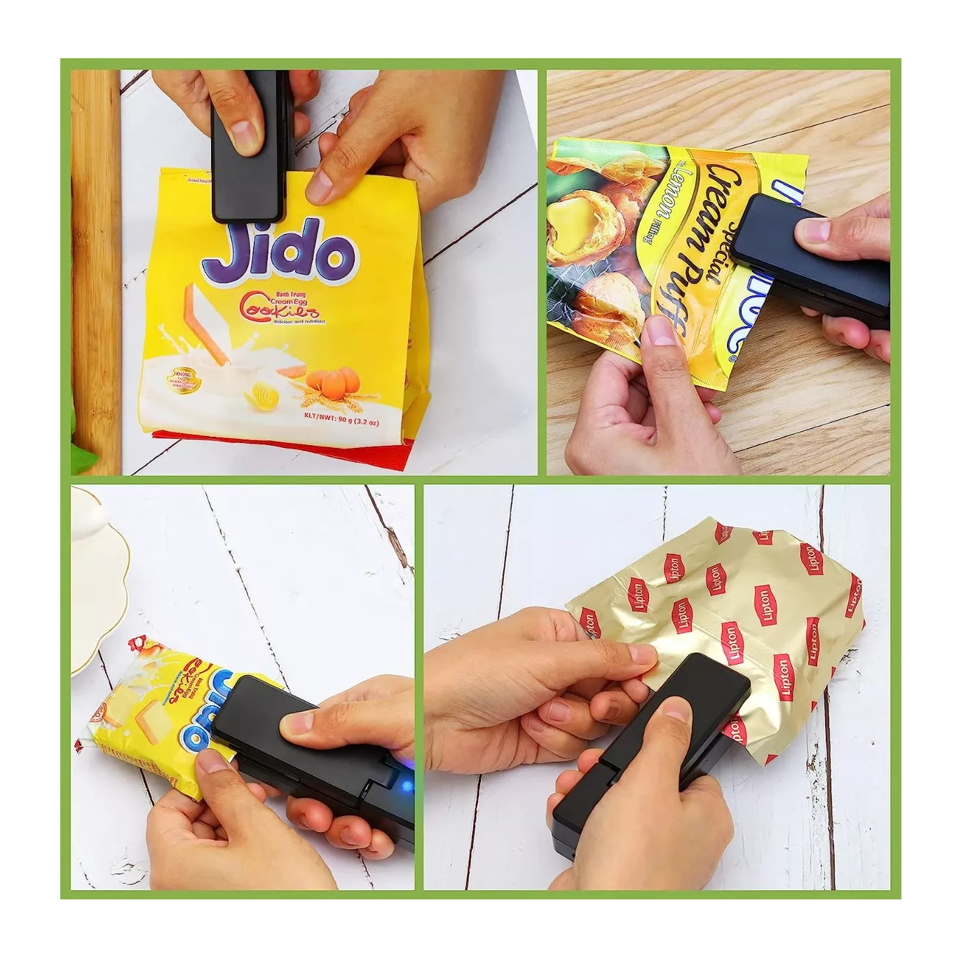 Foto 5 pulgar | Máquina Selladora Bolsas Plásticas Lab.G Recargable Negra