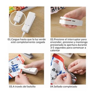 Foto 2 | Mini Máquina para Sellado de Bolsas de Plástico