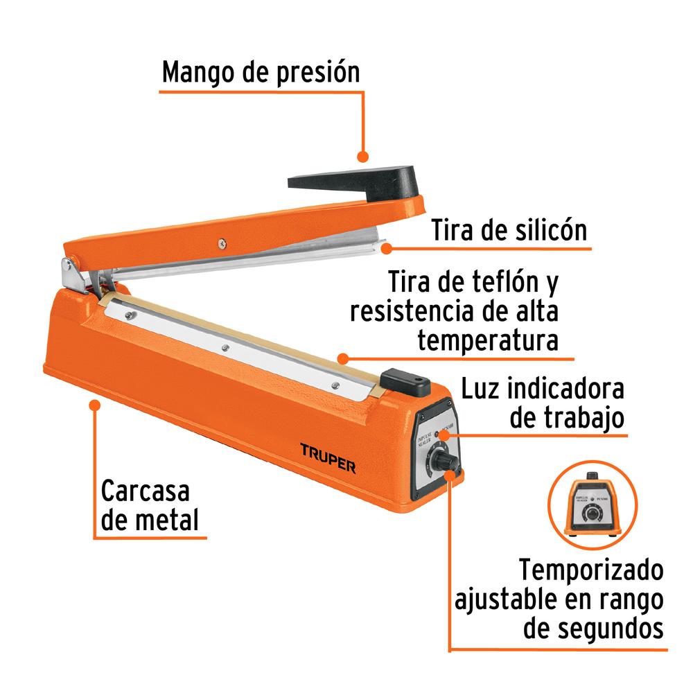 Foto 3 pulgar | Selladora Térmica 30 Cm, 400 W, Truper