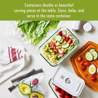 Foto 3 | Recipiente De Almacenamiento De Alimentos Zwilling Fresh & Save De Vidrio Pequeño - Venta Internacional.
