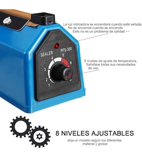 Foto 5 | Maquina Selladora Térmica Manual De Bolsa Plástica 30cm Lab.g Azul