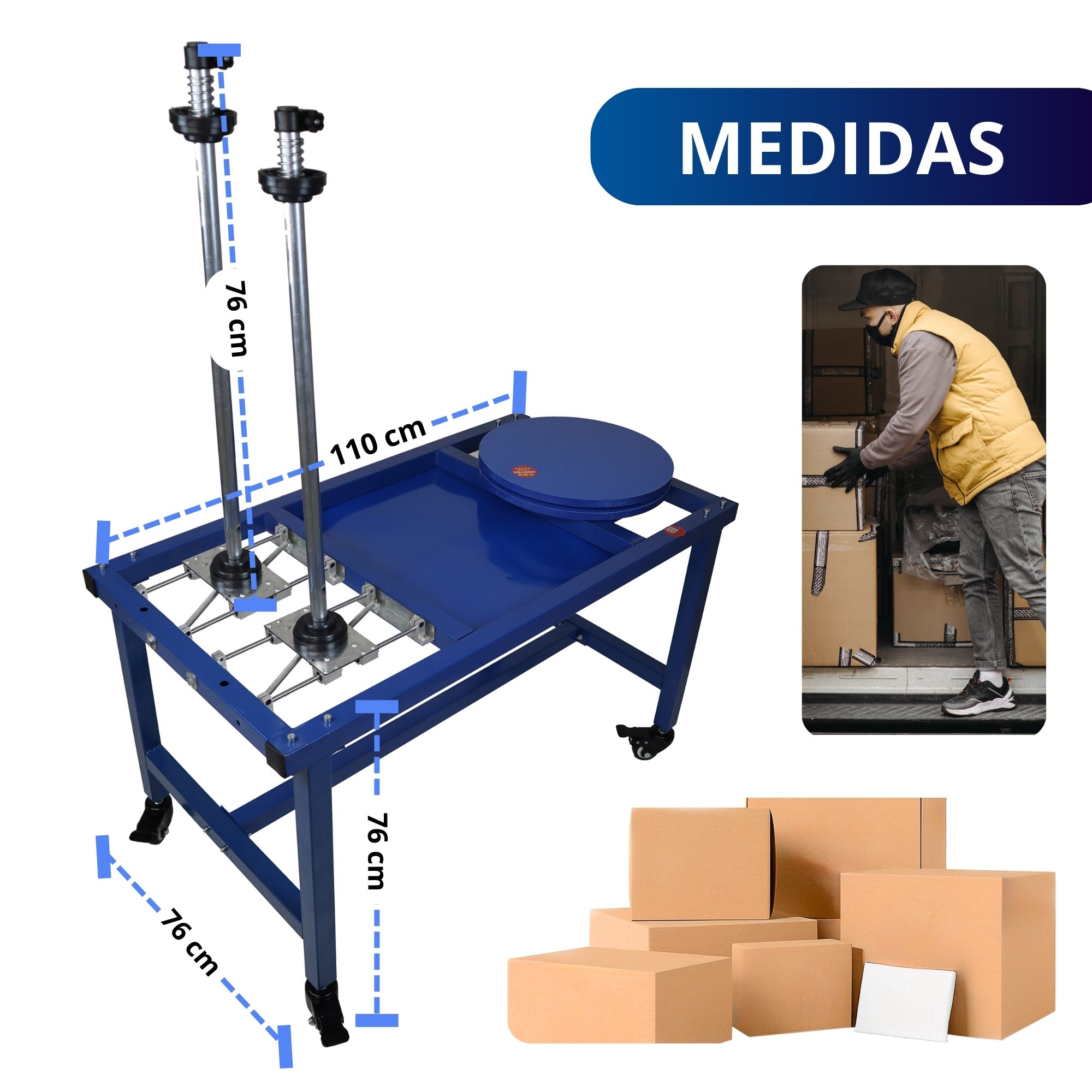 Foto 5 pulgar | Emplayadora Manual Ecomlab Azul