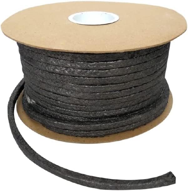 Foto 1 | Empaque Grafitado Embalaje De Compresión Fabricado De Hilo De Asbesto Blanco Karlen Negro Grosor 16mm Largo Aprox