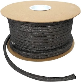 Foto 1 | Empaque Grafitado Embalaje de Compresión Fabricado de Hilo de Asbesto Blanco Karlen Negro Grosor 3MM Largo Aprox 80M 2K