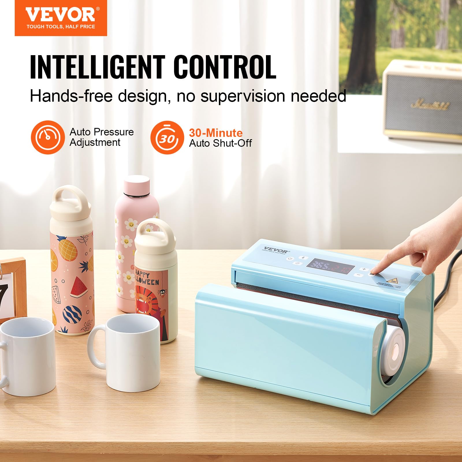 Foto 3 pulgar | Máquina Automática De Prensado Térmico Vevor Para Tazas De 325-900 Ml - Venta Internacional.