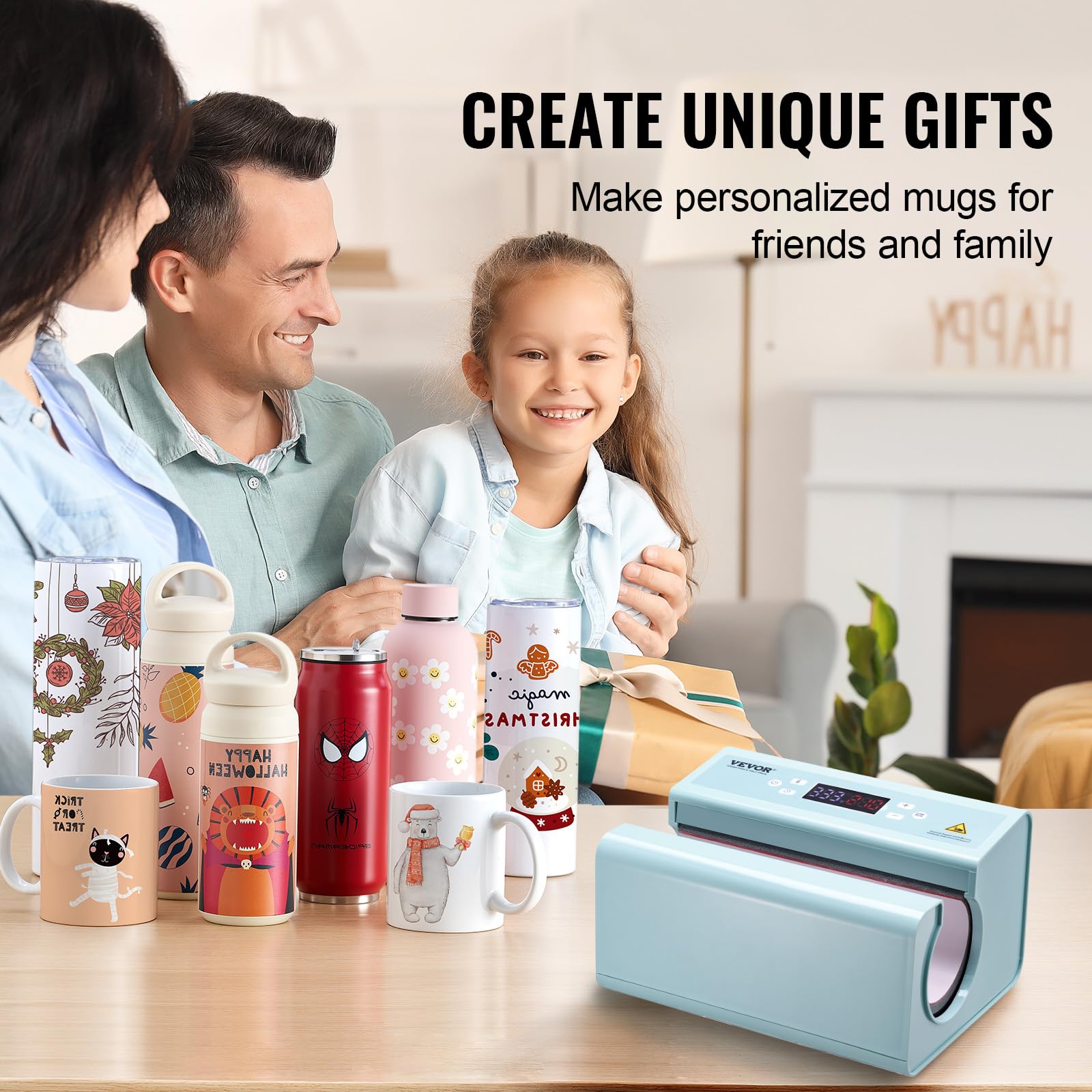 Foto 6 | Máquina Automática De Prensado Térmico Vevor Para Tazas De 325-900 Ml - Venta Internacional.