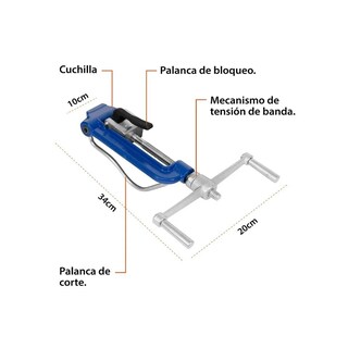 Foto 2 | Flejadora De Acero Inoxidable Azul