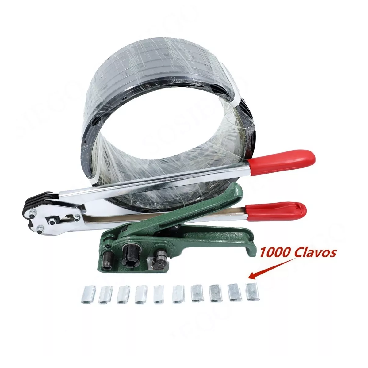 Foto 3 pulgar | Flejadora Manual Y Pinzas 1000 Clavos Eo Safe Imports Esi-11898 Verde