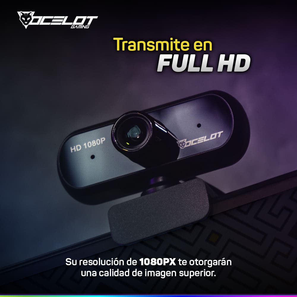 Foto 4 pulgar | Cámara Web para Streaming Ocelot Gaming Ogw01 Full HD 30 FPS Autofocus