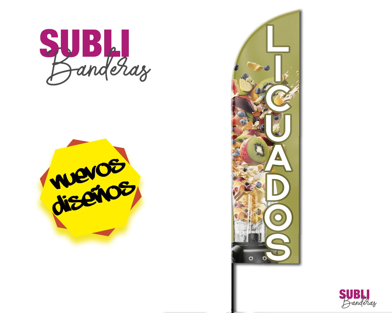 Foto 3 pulgar | Banderas Licuados y Tortas para Publicidad